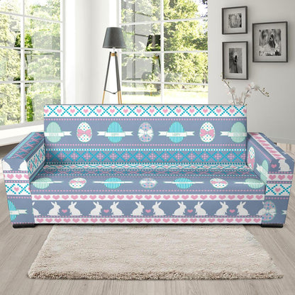 Easter Eggs Pattern Print Design RB013 Sofa Slipcover-JORJUNE.COM