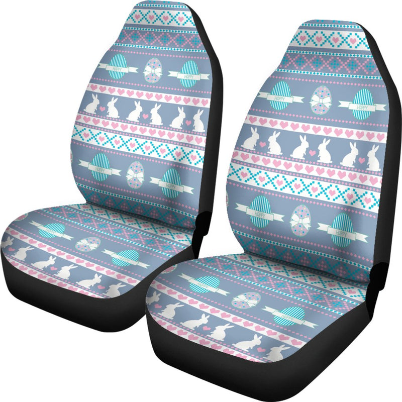 Easter Eggs Pattern Print Design RB013 Universal Fit Car Seat Covers-JorJune