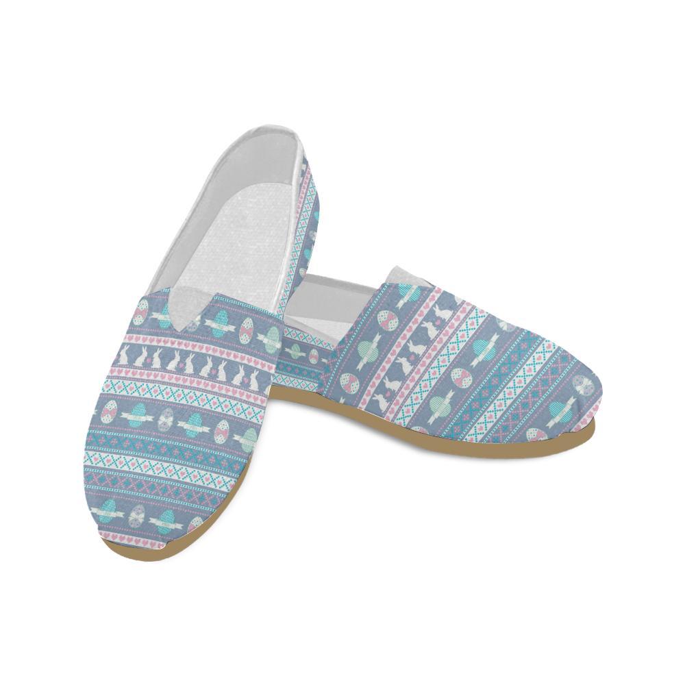 Easter Eggs Pattern Print Design RB013 Women Casual Shoes-JorJune.com