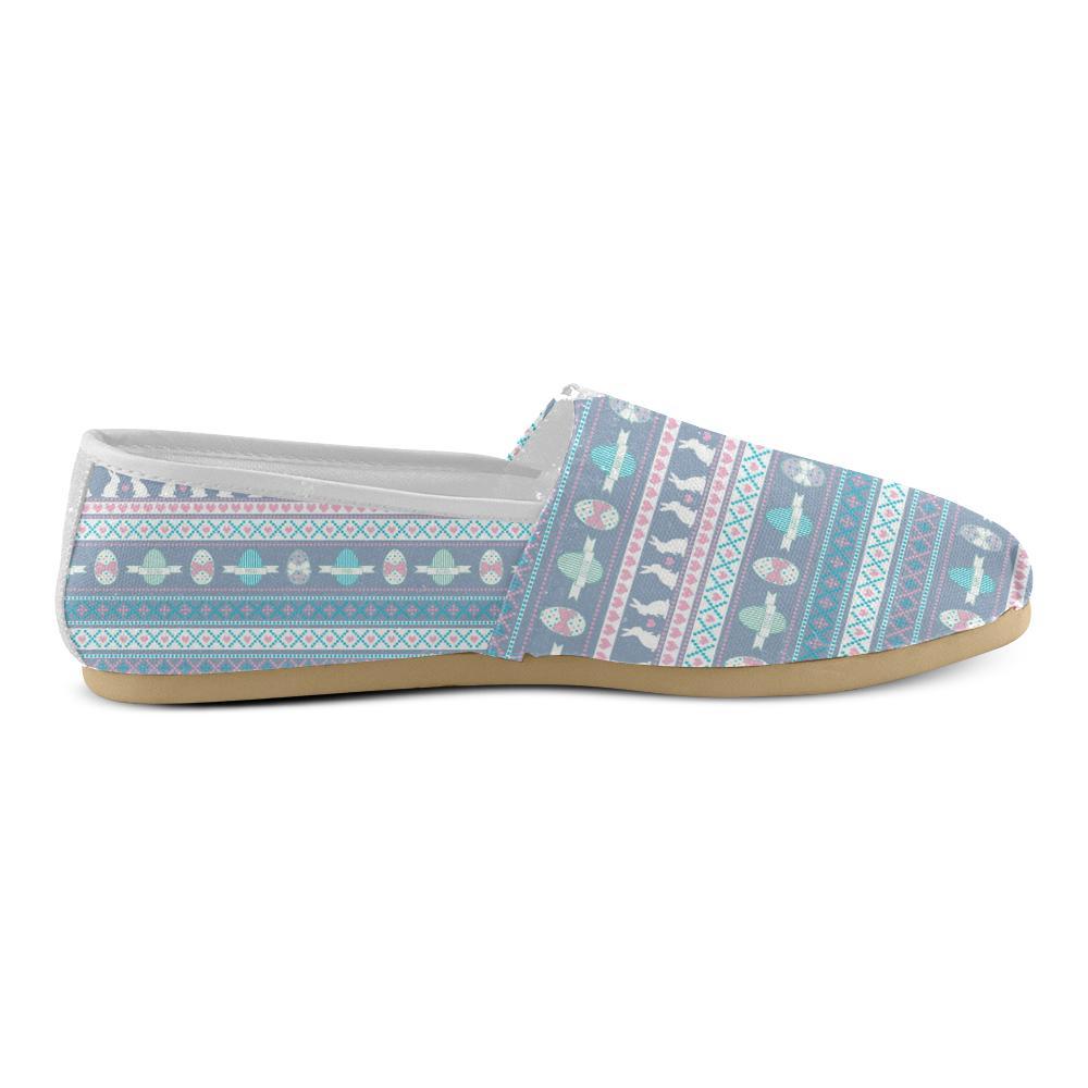 Easter Eggs Pattern Print Design RB013 Women Casual Shoes-JorJune.com