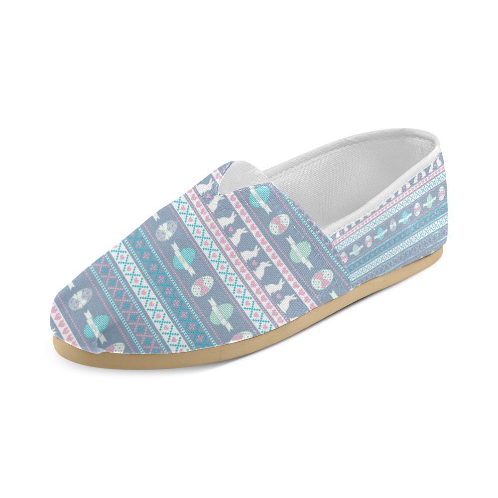 Easter Eggs Pattern Print Design RB013 Women Casual Shoes-JorJune.com