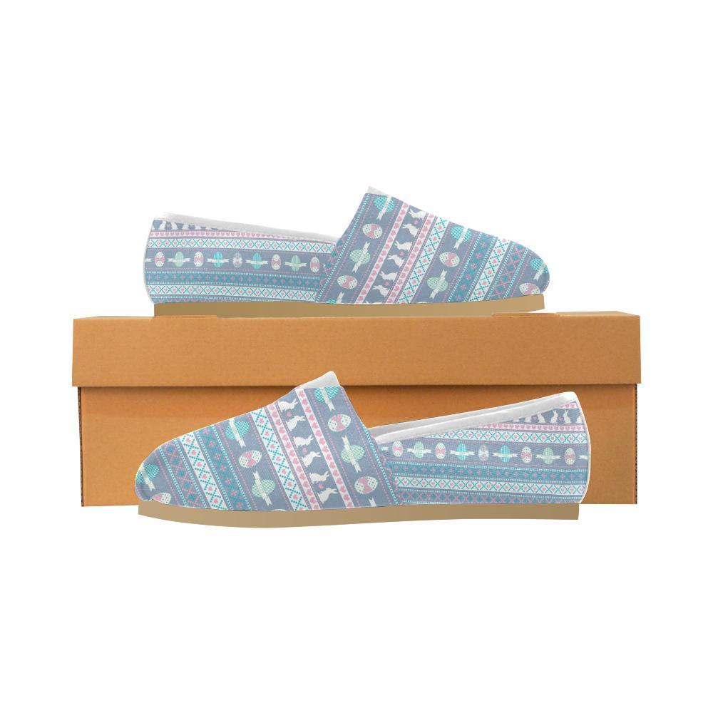 Easter Eggs Pattern Print Design RB013 Women Casual Shoes-JorJune.com