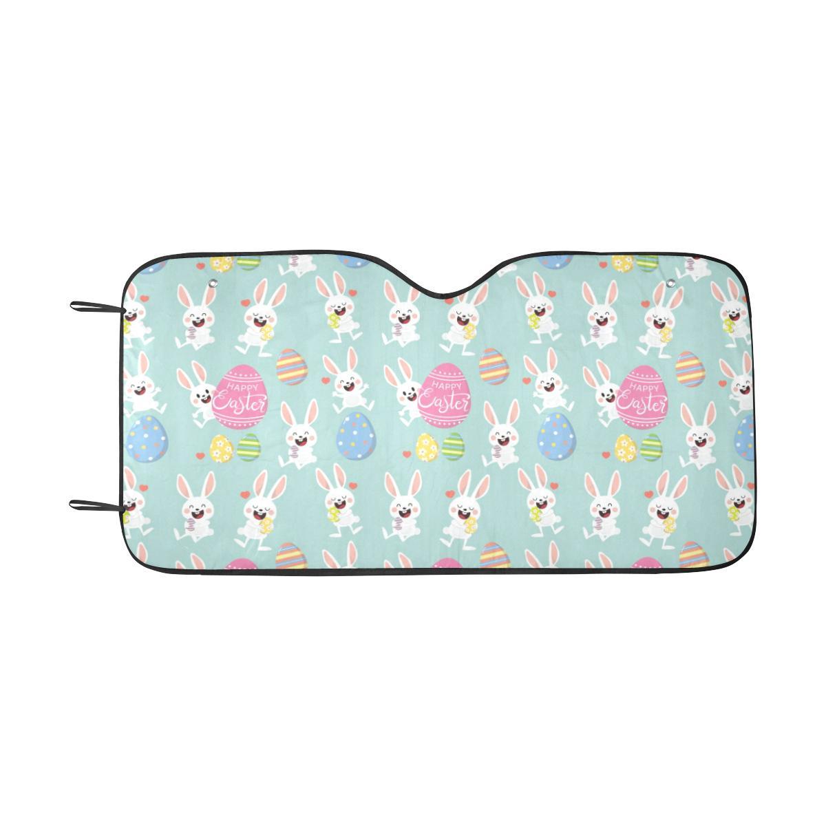 Easter Eggs Pattern Print Design RB014 Car Sun Shade-JorJune