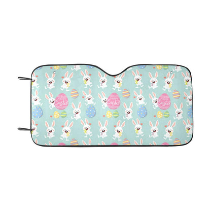 Easter Eggs Pattern Print Design RB014 Car Sun Shade-JorJune