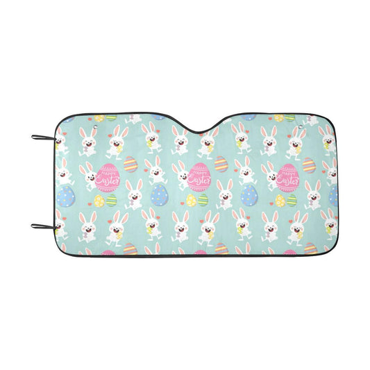 Easter Eggs Pattern Print Design RB014 Car Sun Shade-JorJune