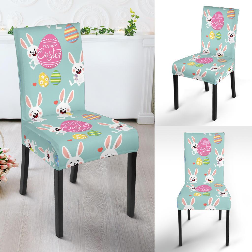 Easter Eggs Pattern Print Design RB014 Dining Chair Slipcover-JORJUNE.COM