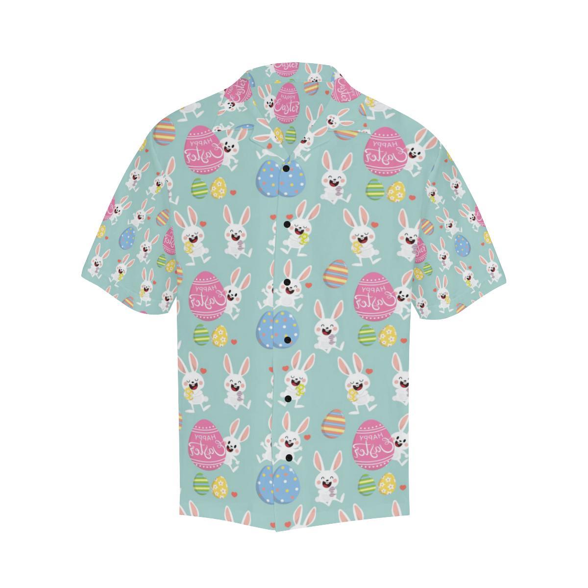 Easter Eggs Pattern Print Design RB014 Men Hawaiian Shirt-JorJune