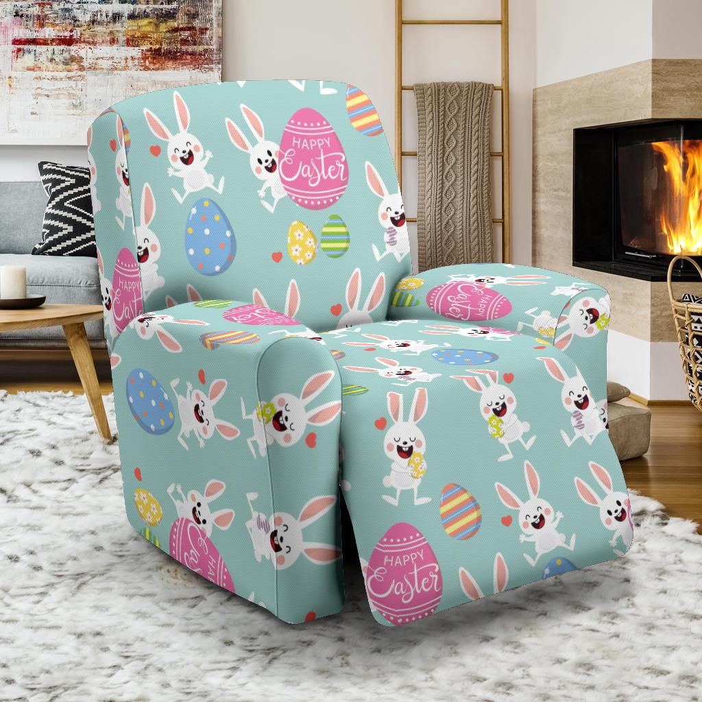 Easter Eggs Pattern Print Design RB014 Recliner Slipcover-JORJUNE.COM