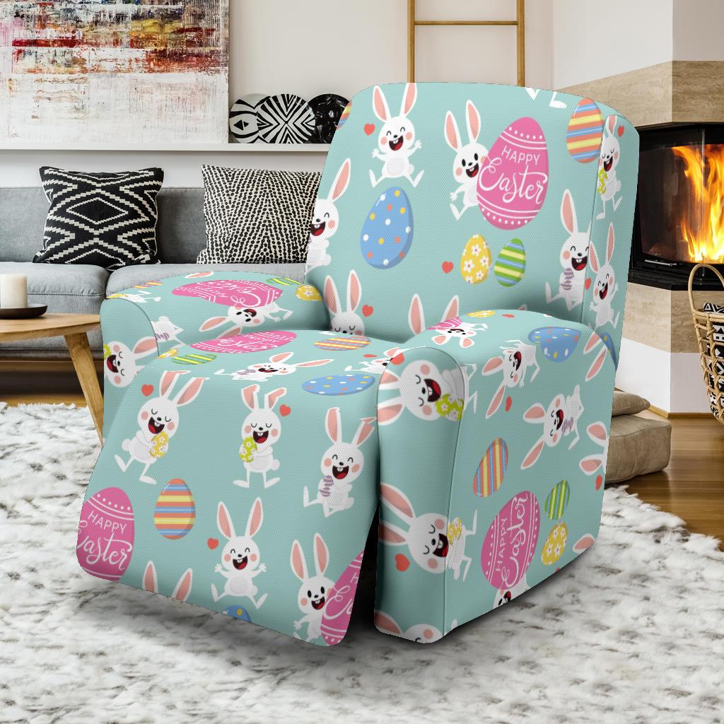 Easter Eggs Pattern Print Design RB014 Recliner Slipcover-JORJUNE.COM