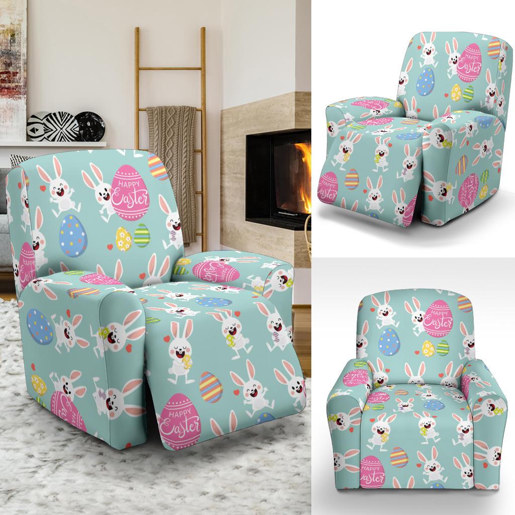 Easter Eggs Pattern Print Design RB014 Recliner Slipcover-JORJUNE.COM