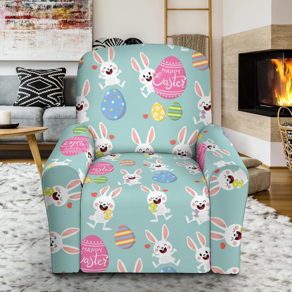 Easter Eggs Pattern Print Design RB014 Recliner Slipcover-JORJUNE.COM