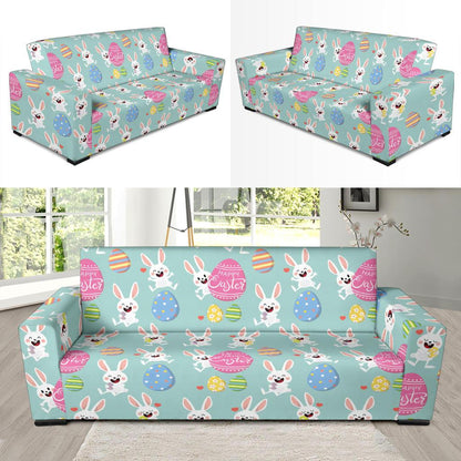 Easter Eggs Pattern Print Design RB014 Sofa Slipcover-JORJUNE.COM