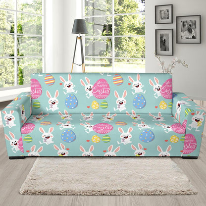 Easter Eggs Pattern Print Design RB014 Sofa Slipcover-JORJUNE.COM