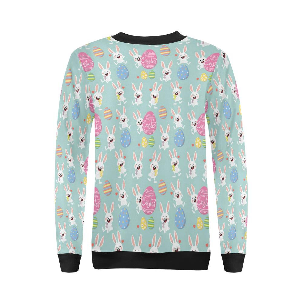 Easter Eggs Pattern Print Design RB014 Women Long Sleeve Sweatshirt-JorJune