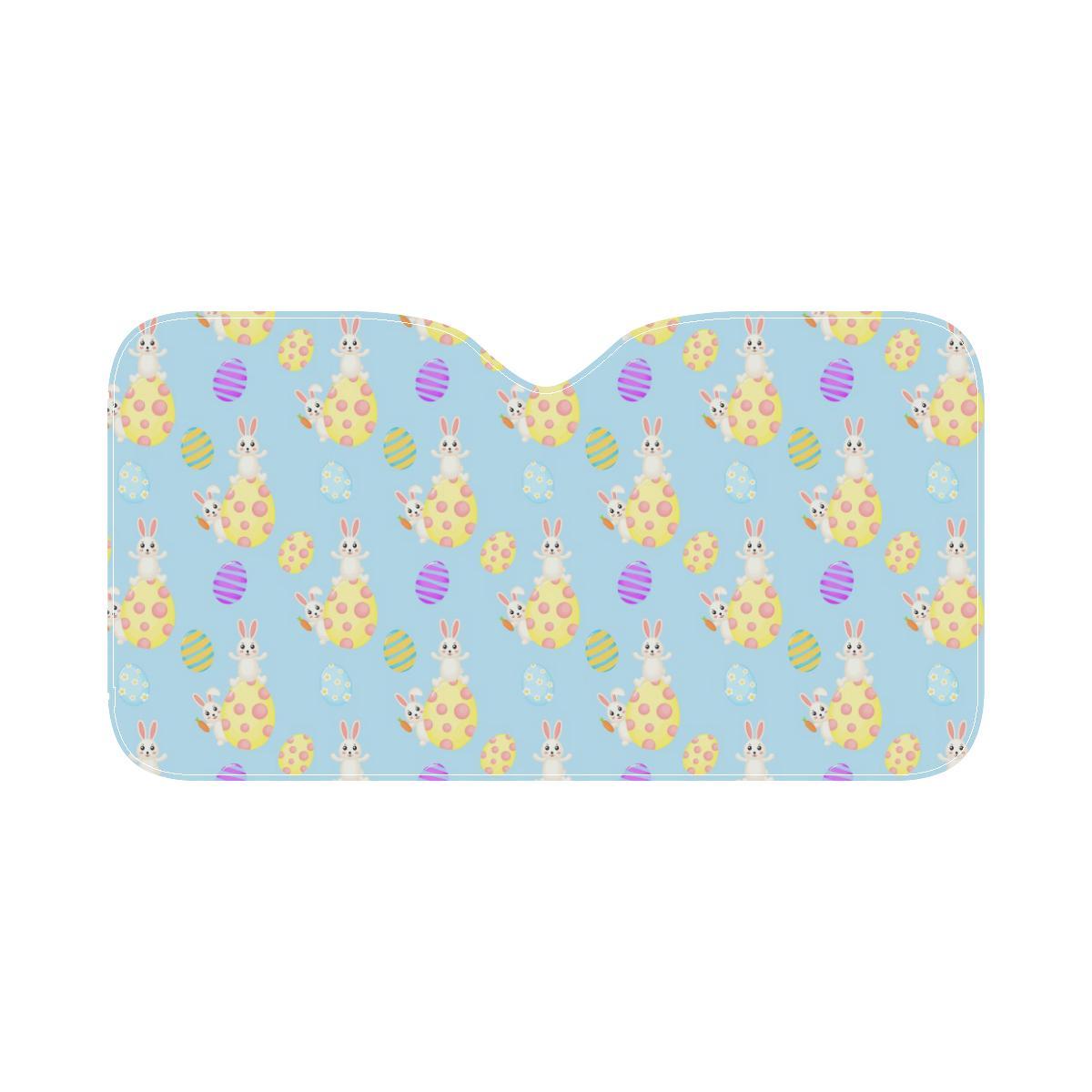 Easter Eggs Pattern Print Design RB015 Car Sun Shade-JorJune