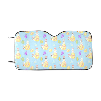 Easter Eggs Pattern Print Design RB015 Car Sun Shade-JorJune