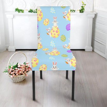 Easter Eggs Pattern Print Design RB015 Dining Chair Slipcover-JORJUNE.COM