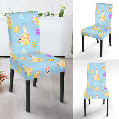 Easter Eggs Pattern Print Design RB015 Dining Chair Slipcover-JORJUNE.COM
