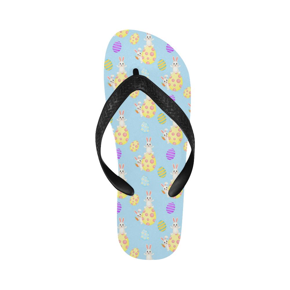 Easter Eggs Pattern Print Design RB015 Flip Flops-JorJune