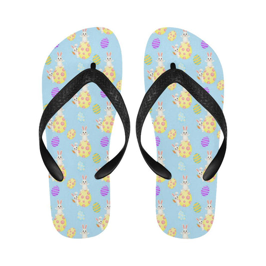 Easter Eggs Pattern Print Design RB015 Flip Flops-JorJune
