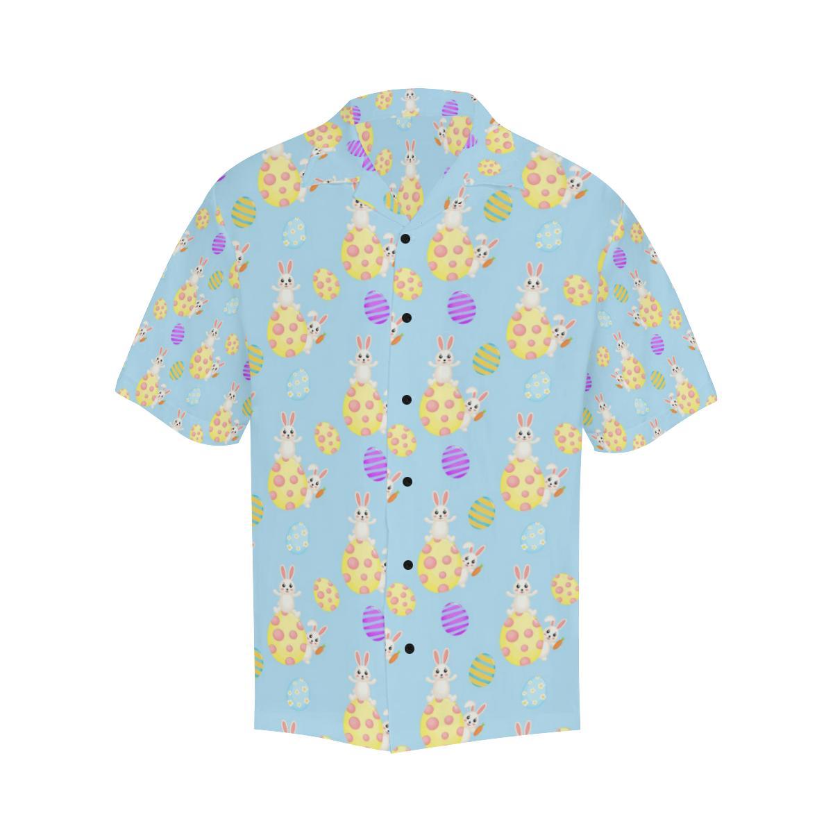 Easter Eggs Pattern Print Design RB015 Men Hawaiian Shirt-JorJune