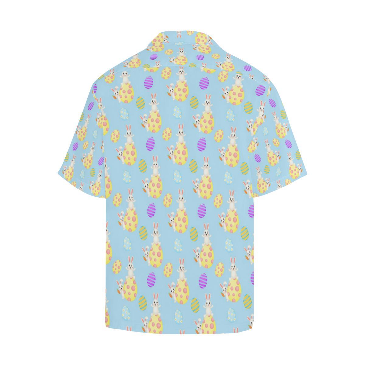 Easter Eggs Pattern Print Design RB015 Men Hawaiian Shirt-JorJune