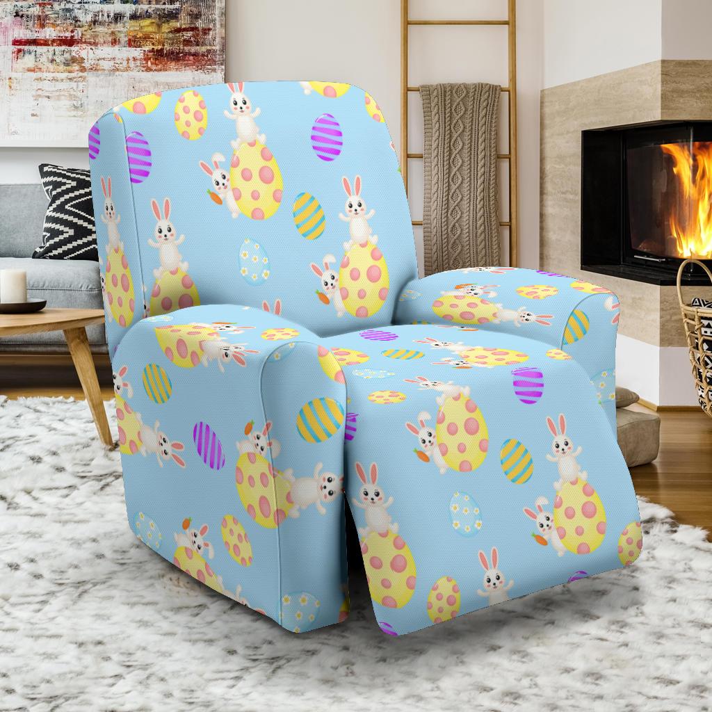 Easter Eggs Pattern Print Design RB015 Recliner Slipcover-JORJUNE.COM