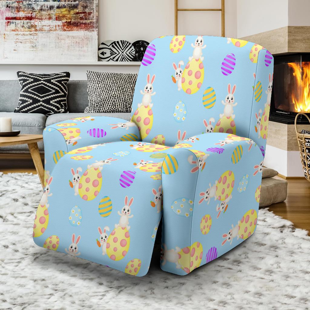 Easter Eggs Pattern Print Design RB015 Recliner Slipcover-JORJUNE.COM