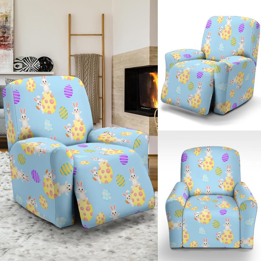 Easter Eggs Pattern Print Design RB015 Recliner Slipcover-JORJUNE.COM