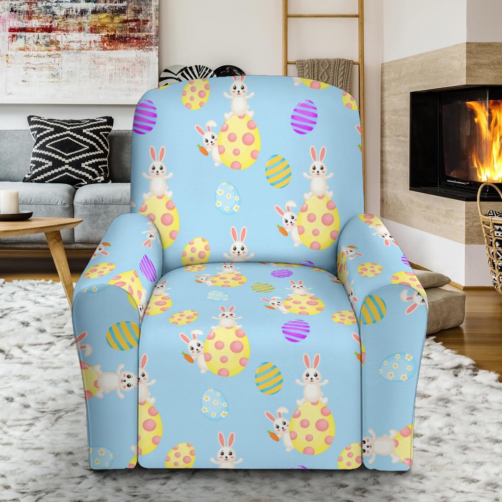 Easter Eggs Pattern Print Design RB015 Recliner Slipcover-JORJUNE.COM