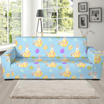 Easter Eggs Pattern Print Design RB015 Sofa Slipcover-JORJUNE.COM