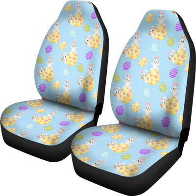 Easter Eggs Pattern Print Design RB015 Universal Fit Car Seat Covers-JorJune