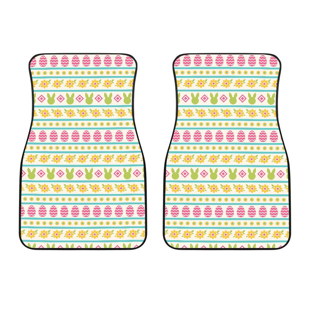 Easter Eggs Pattern Print Design RB016 Car Floor Mats-JorJune