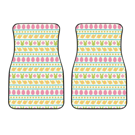 Easter Eggs Pattern Print Design RB016 Car Floor Mats-JorJune