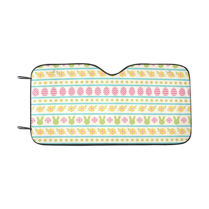 Easter Eggs Pattern Print Design RB016 Car Sun Shade-JorJune