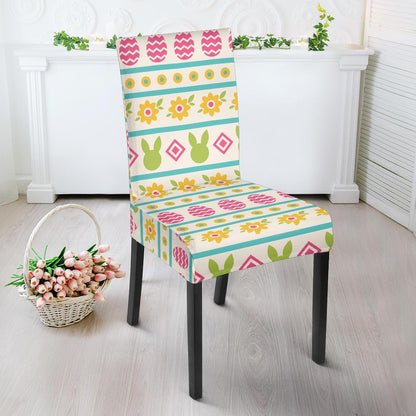 Easter Eggs Pattern Print Design RB016 Dining Chair Slipcover-JORJUNE.COM