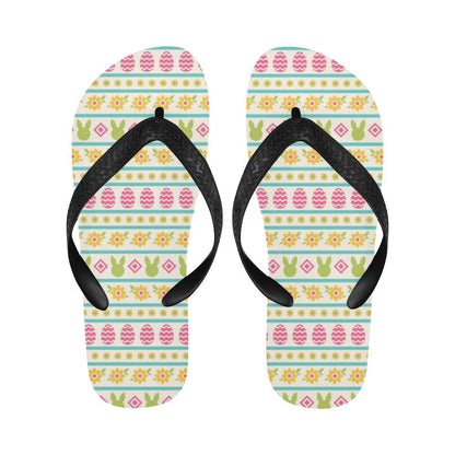Easter Eggs Pattern Print Design RB016 Flip Flops-JorJune