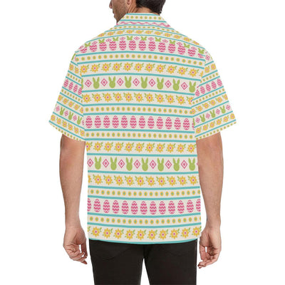 Easter Eggs Pattern Print Design RB016 Men Hawaiian Shirt-JorJune