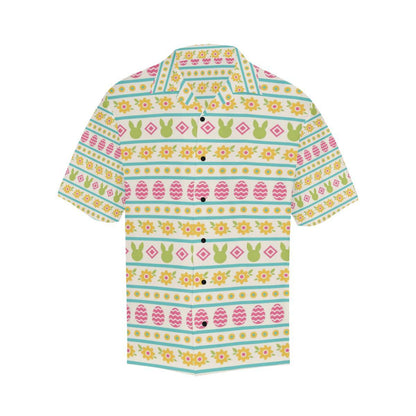 Easter Eggs Pattern Print Design RB016 Men Hawaiian Shirt-JorJune