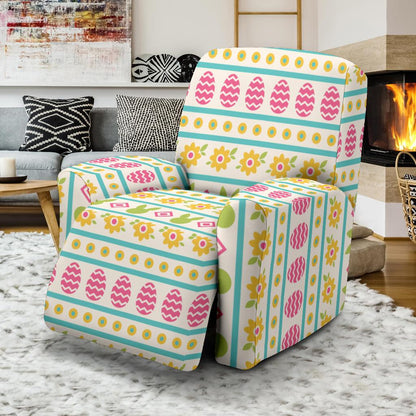 Easter Eggs Pattern Print Design RB016 Recliner Slipcover-JORJUNE.COM