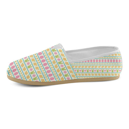 Easter Eggs Pattern Print Design RB016 Women Casual Shoes-JorJune.com