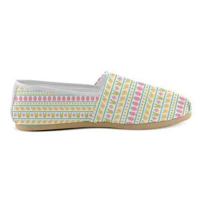 Easter Eggs Pattern Print Design RB016 Women Casual Shoes-JorJune.com