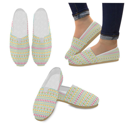 Easter Eggs Pattern Print Design RB016 Women Casual Shoes-JorJune.com