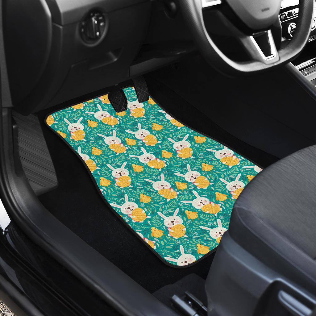 Easter Eggs Pattern Print Design RB02 Car Floor Mats-JorJune
