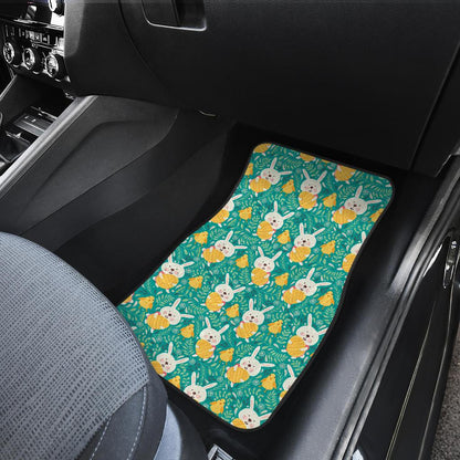 Easter Eggs Pattern Print Design RB02 Car Floor Mats-JorJune
