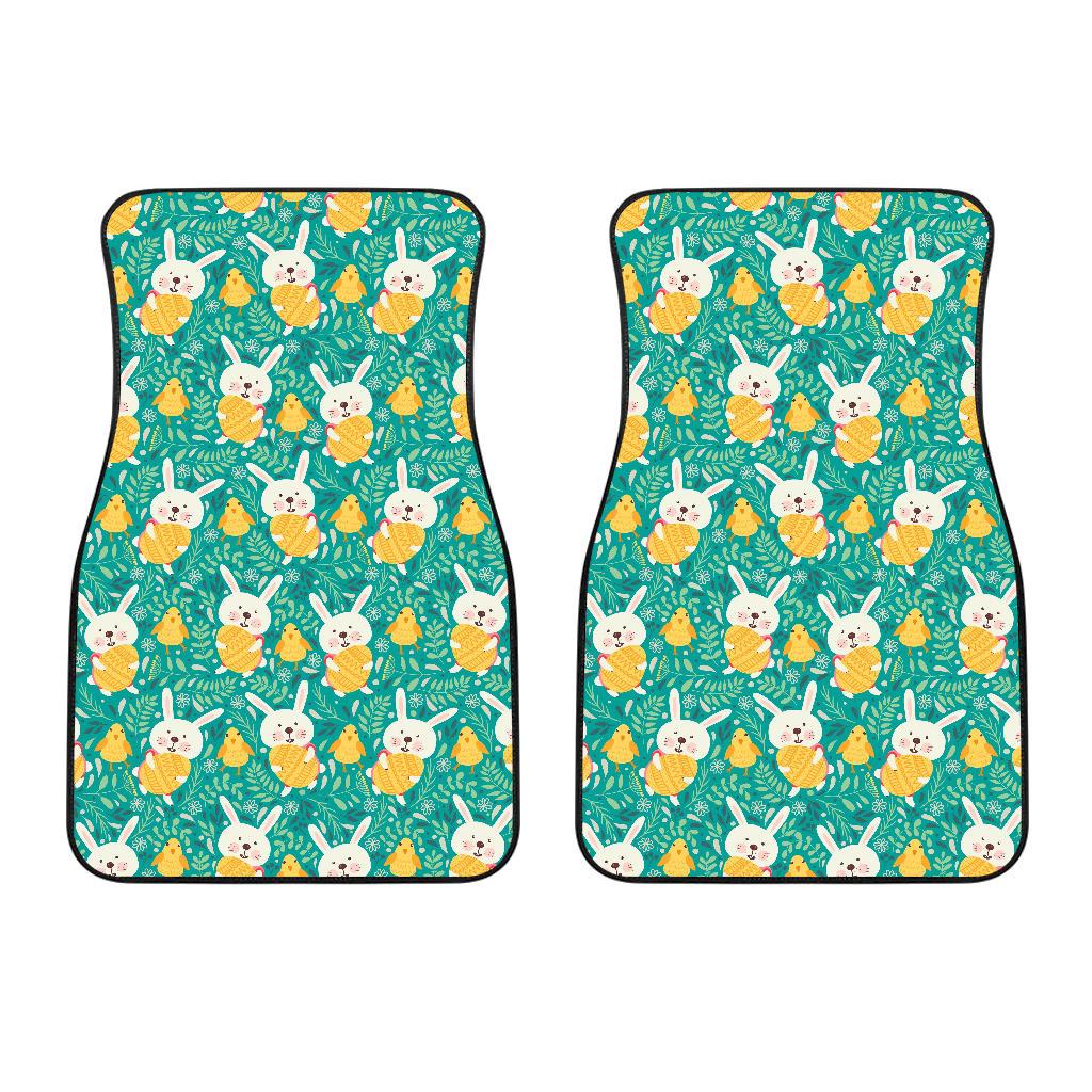 Easter Eggs Pattern Print Design RB02 Car Floor Mats-JorJune