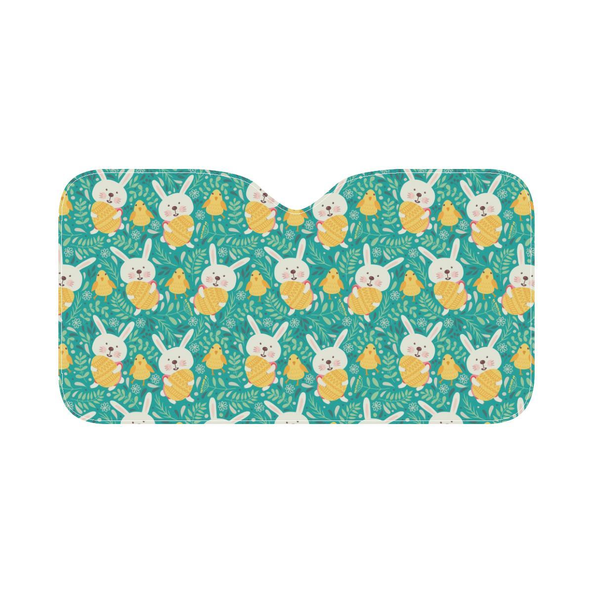 Easter Eggs Pattern Print Design RB02 Car Sun Shade-JorJune