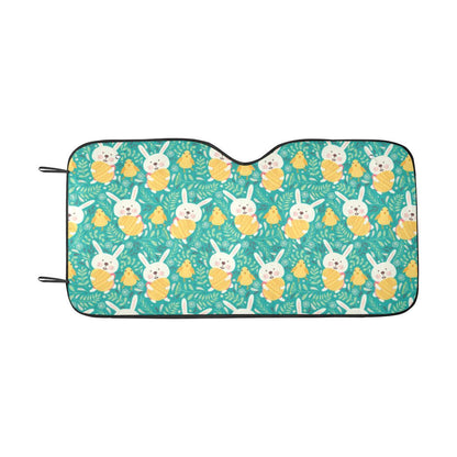 Easter Eggs Pattern Print Design RB02 Car Sun Shade-JorJune