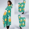 Easter Eggs Pattern Print Design RB02 Hooded Blanket-JORJUNE.COM