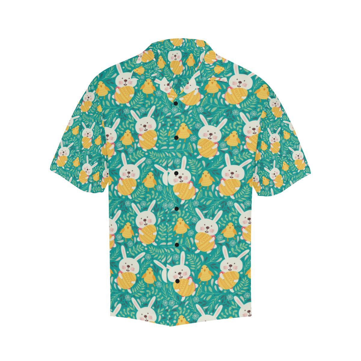 Easter Eggs Pattern Print Design RB02 Men Hawaiian Shirt-JorJune